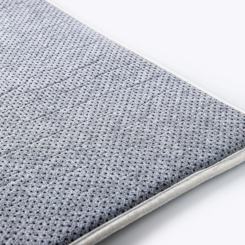 Harman Cilantro 'Alabaster' Memory Foam Bath Mat (Light Grey)