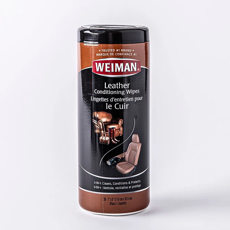 Weiman Good Housekeeping Leather Wipes - Set of 30