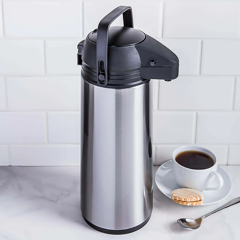KSP Hilton Insulated Thermal Pump Carafe (Black/Stainless Steel)