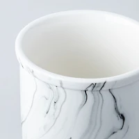 KSP Marble Porcelain Utensil Jar Jumbo (White/Grey) 17 cm dia. x 18 cm