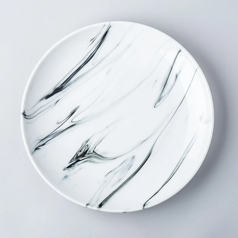 KSP Marble Porcelain Dinner Plate (White/Grey)