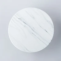 KSP Marble Porcelain Footed Cake Plate (White/Grey