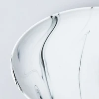 KSP Marble Porcelain Oval Platter (White/Grey)