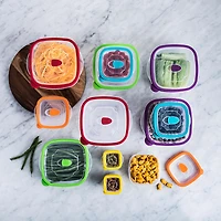 KSP Fresh Seal Storage Container Combo - Set of 24 (Multi Colour)