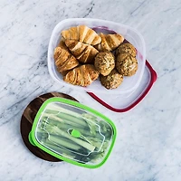 KSP Fresh Seal Rectangle Storage Container Set of 2 (Green Red)