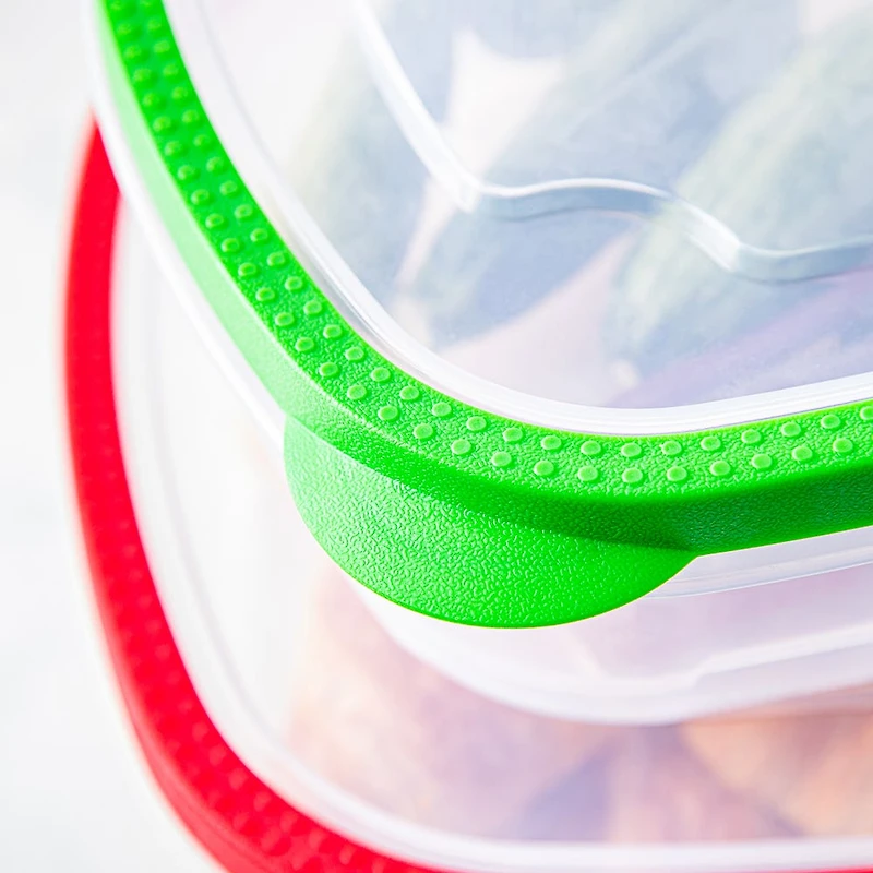 KSP Fresh Seal Rectangle Storage Container Set of 2 (Green Red)