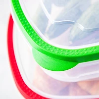 KSP Fresh Seal Rectangle Storage Container Set of 2 (Green Red)