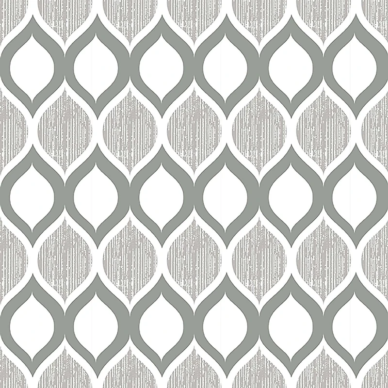 Contact Grip Prints 'Savoy' Shelf-Drawer Liner (Grey)