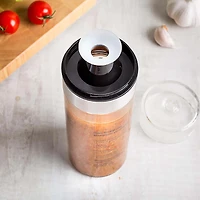 KSP Fresh Mix Glass Salad Dressing Bottle (Stainless Steel)