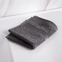 Moda At Home Allure Turkish Cotton Face Towel (Dark Grey)