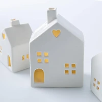 KSP Christmas Village 'Heart' Ceramic LED Decor Set/3
