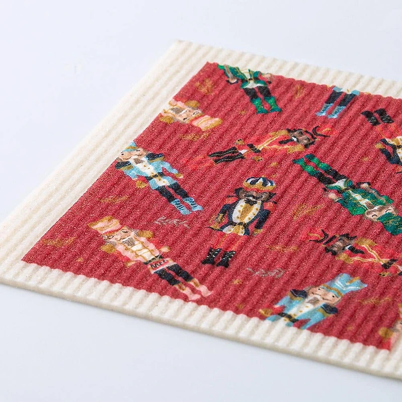 Harman Christmas 'Merry Nutcrackers' Reusable Sponge Cloth (Multi)