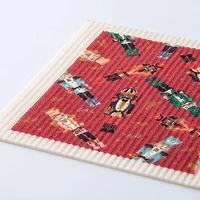 Harman Christmas 'Merry Nutcrackers' Reusable Sponge Cloth (Multi)