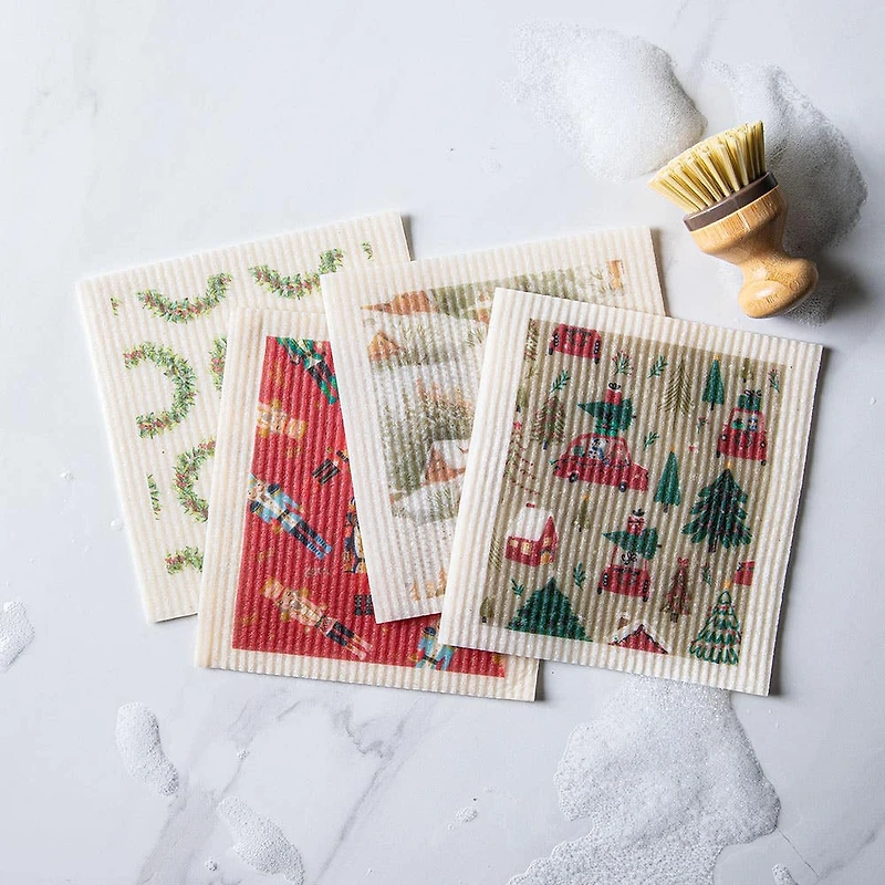 Harman Christmas 'Wreath' Reusable Sponge Cloth