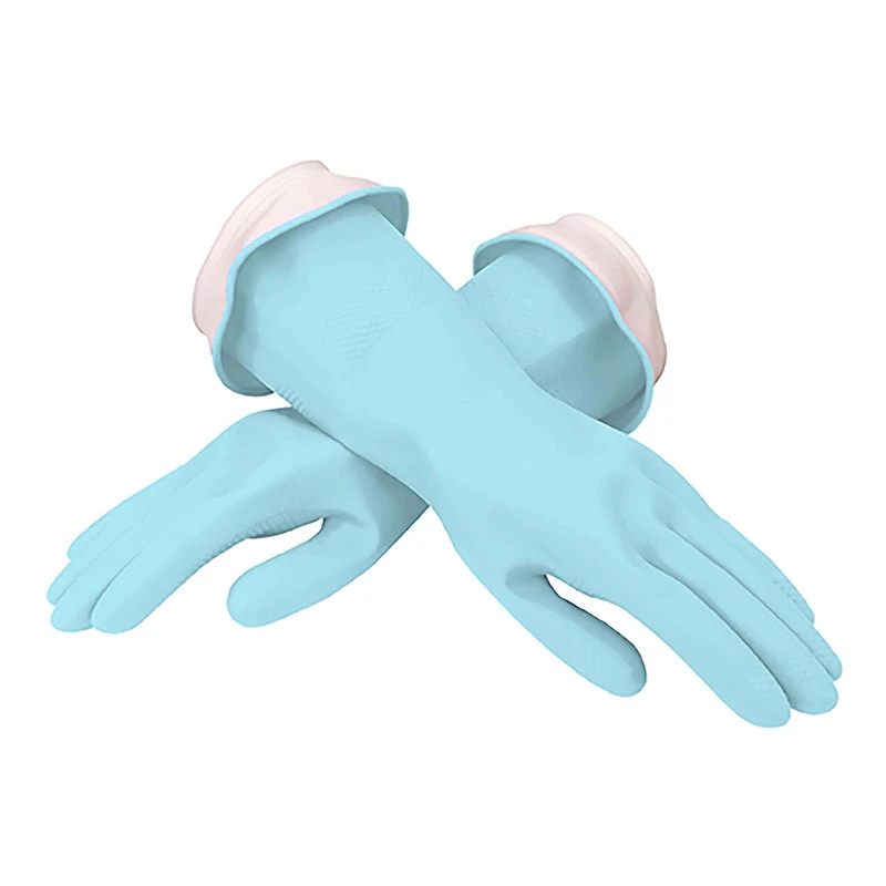 Casabella Waterblock Premium Latex Gloves - Small (Blue)