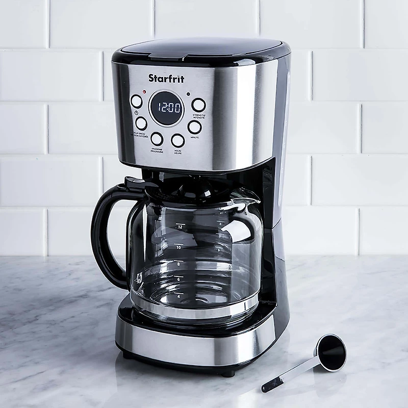 Starfrit Breakfast Collection Programmable 12- Cup Coffee Maker