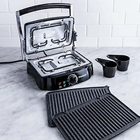 The Rock Ribbed Panini Grill (Black)