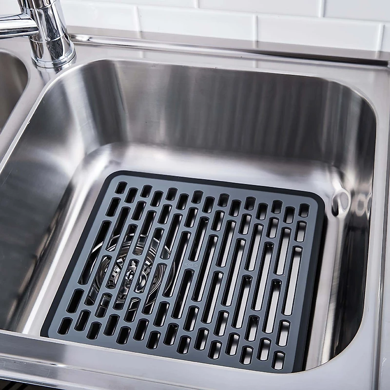 OXO Good Grips Sink Silicone Sink Mat Small (Black/Grey)