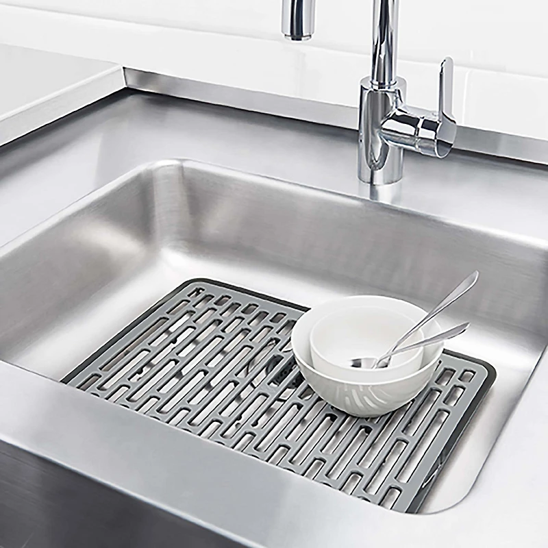 OXO Good Grips Sink Silicone Sink Mat Large (Black/Grey)