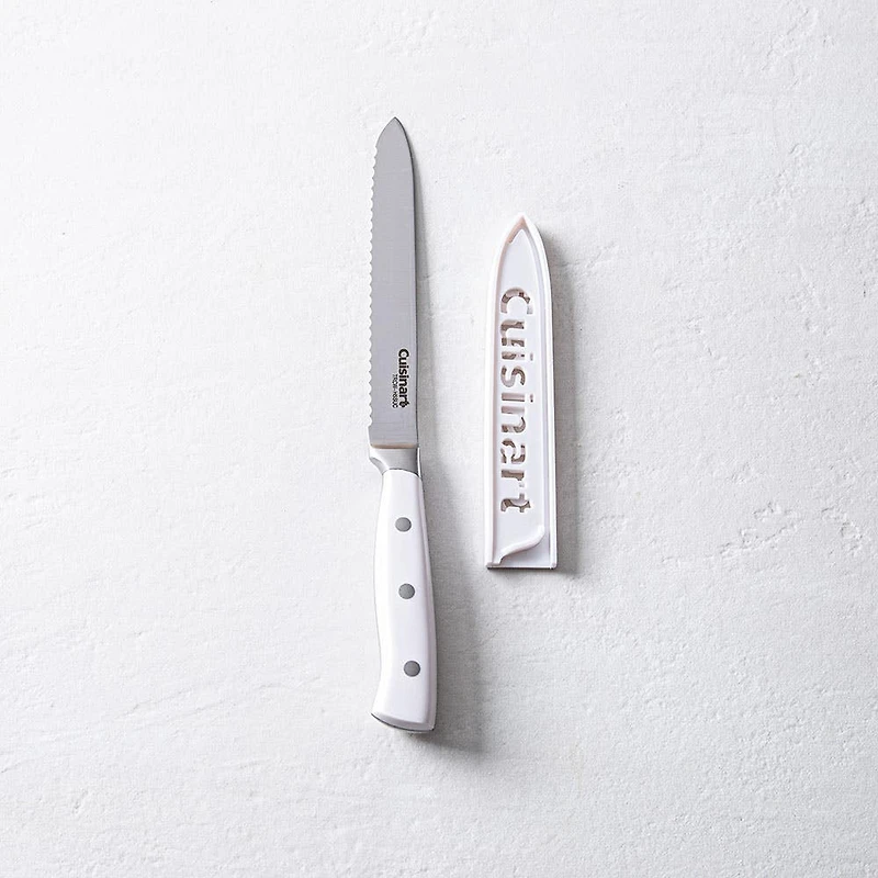 Cuisinart Triple Rivet Serrated Utility Knife (White)