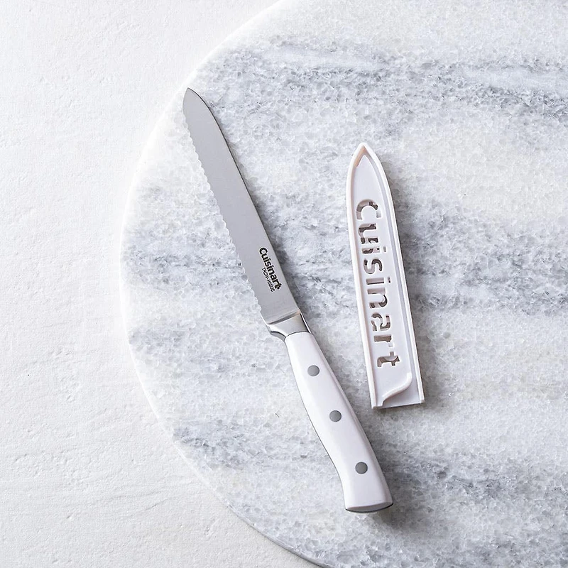 Cuisinart Triple Rivet Serrated Utility Knife (White)