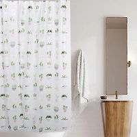 Splash Peva 'Faced Plant' Shower Curtain