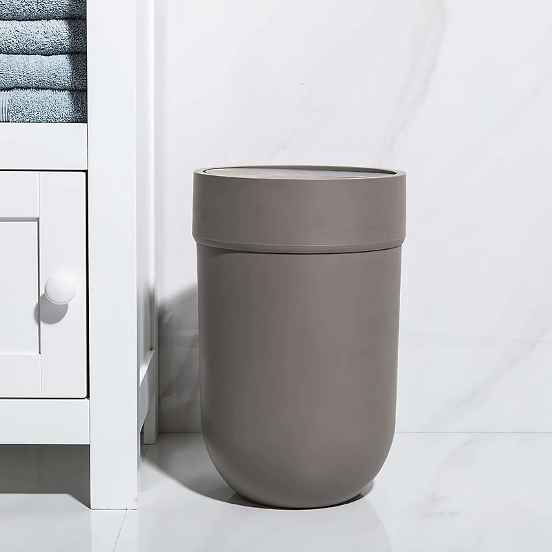 Umbra Touch Plastic Waste Can with Lid 5L (Grey)