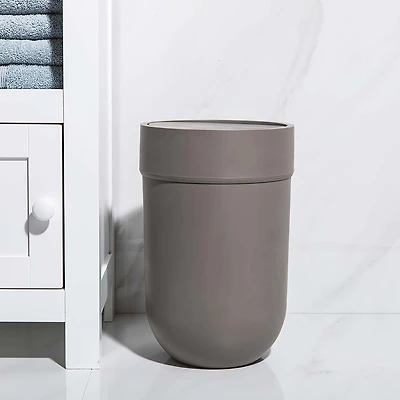 Umbra Touch Plastic Waste Can with Lid 5L (Grey)