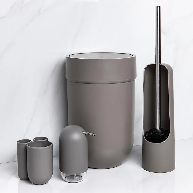 Umbra Touch Plastic Waste Can with Lid 5L (Grey)