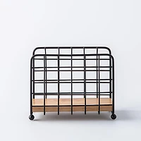 KSP Natura Bamboo & Wire Napkin Holder Verticle (Black/Natural)