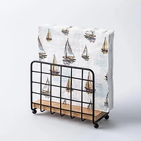 KSP Natura Bamboo & Wire Napkin Holder Verticle (Black/Natural)