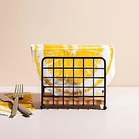 KSP Natura Bamboo & Wire Napkin Holder Verticle (Black/Natural)