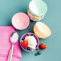 KSP Colour Fun Melamine Ice Cream Bowl - Set of 6 (Multi Pastel)