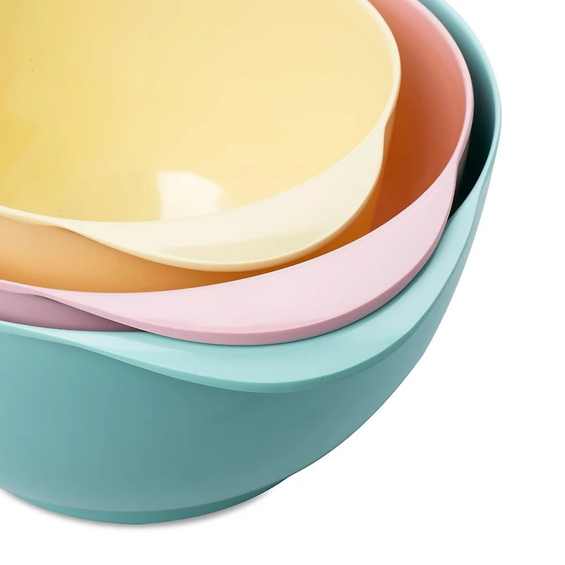 KSP Triplet Melamine Mixing Bowl - Set of 3 (Pastels)