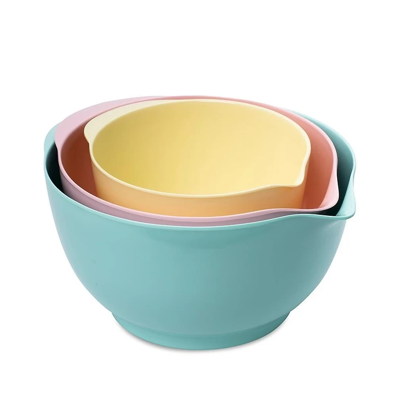 KSP Triplet Melamine Mixing Bowl - Set of 3 (Pastels)
