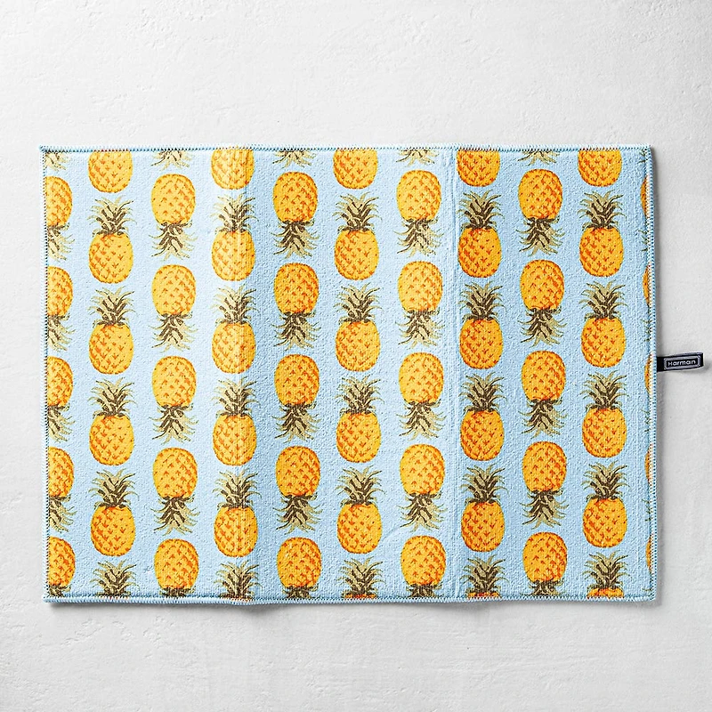 Harman Dry 'Pineapple' Microfibre Dish Drying Mat (Blue)