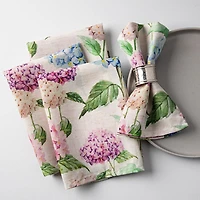 Harman Printed 'Hydrangea' Linen Napkin - Set of 4
