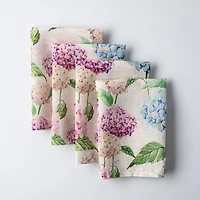 Harman Printed 'Hydrangea' Linen Napkin - Set of 4