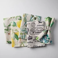 Harman Printed 'Hydrangea' Linen Napkin - Set of 4