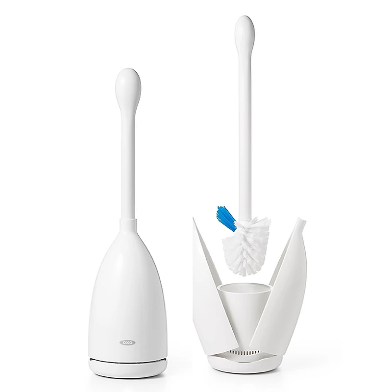 OXO Good Grips Bath Toilet Brush with Caddy (White)