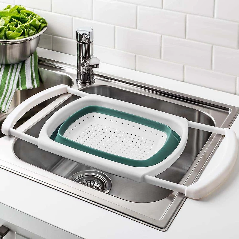 KSP Stretch Over The Sink Colander (Teal)