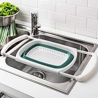KSP Stretch Over The Sink Colander (Teal)
