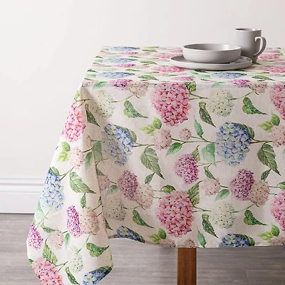 Harman Printed 'Hydrangea' Linen Tablecloth (60x120")