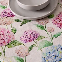 Harman Printed 'Hydrangea' Linen Tablecloth (70" dia.)