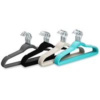 KSP Velvet Flocked Hanger - Set of 10 (White)