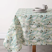 Harman Printed 'Mixed Olive' Linen Tablecloth (60x90")