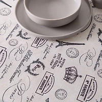 Harman Printed 'Paris Passport' Linen Tablecloth (60x90")