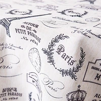 Harman Printed 'Paris Passport' Linen Tablecloth (70" dia.)