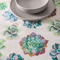 Harman Printed 'Succulent' Linen Tablecloth (60x120")