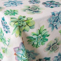 Harman Printed 'Succulent' Linen Tablecloth (60x120")